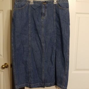 Long Jean skirt